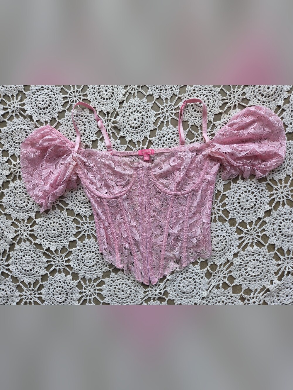 Dolls Kill Sugar Thrillz Yours Truly Lace Corset